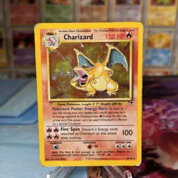 Pokemon Legendary collection Charizard Rare Holo version 3/110 Heavy Played - Image 1