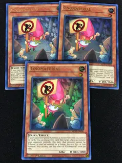 Yugioh Gnomaterial MP20-EN050 1ST ULTRA x3 (NM) - Image 1