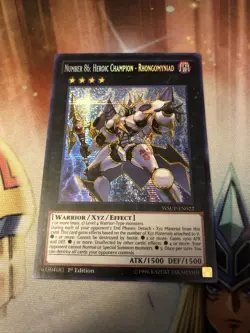 Yugioh Number 86: Heroic Champion - Rhongomyniad WSUP-EN022 Secret Rare 1st NM - Image 1