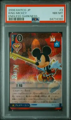 [PSA8] King (Mickey Mouse) Kingdom Hearts TCG Card Game - Image 1