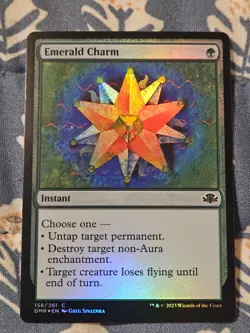 Emerald Charm FOIL Mint Dominaria Remastered MTG Magic - Image 1