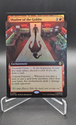 MTG Marvel Spider-Man FOIL Shadow of the Goblin R 0262 (Extended Art) Magic - Image 1