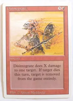 MTG MAGIC 1994 - DISINTEGRATE - SORCERY - REVISED EDITION - ENG - Image 1