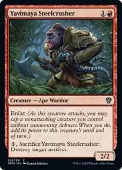 Yavimaya Steelcrusher -Foil Near Mint MTG Dominaria United - Image 1