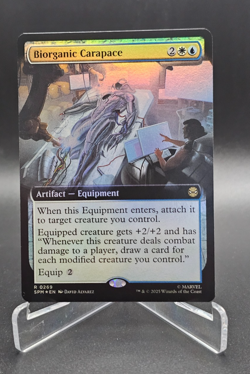 MTG Marvel Spider-Man FOIL Biorganic Carapace R 0269 Magic The Gathering - Image 1