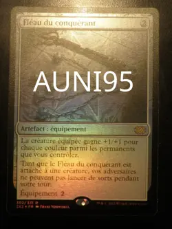 mtg magic Conqueror's Flail FOIL FRENCH VF FR Fleau du conquerant - Image 1