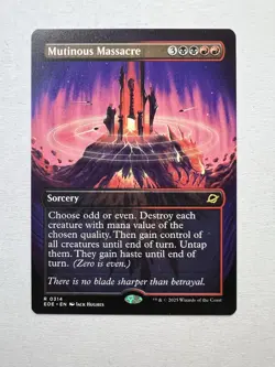 MTG Edge Of Eternities - Mutinous Massacre (Borderless) (0314) Regular - Image 1