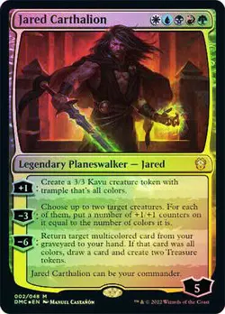mtg magic Jared Carthalion planeswalker FOIL ENGLISH commander dominaria 4 avail - Image 1