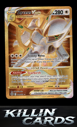 Arceus VSTAR (Secret) (184) 184/172 Pokemon Secret Rare SWSH09: Brilliant Stars - Image 1