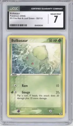 2004 POKEMON EX EX FIRE RED & LEAF GREEN BULBASAUR #54/112 CGC 9 - Image 1