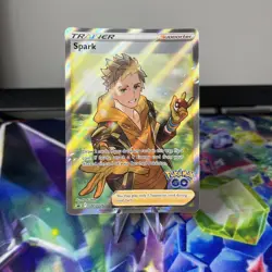 Spark SWSH226 Pokemon GO Full Art Supporter Ultra Rare Promo Pokemon Card - Image 1