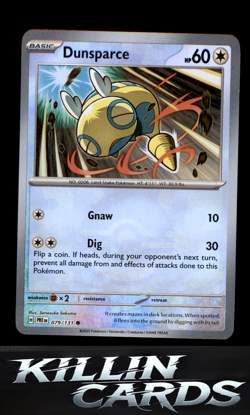 Dunsparce (Poke Ball Pattern) 079/131 Pokemon Common SV: Prismatic Evolutions Ca - Image 1