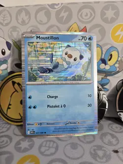 Carte Pokemon HOLO Moustillon 021/086 WHT Flamme Blanche SV10.5 FR NEUF - Image 1