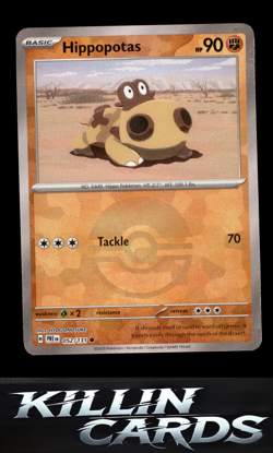 Hippopotas (Poke Ball Pattern) 052/131 Pokemon Common SV: Prismatic Evolutions C - Image 1