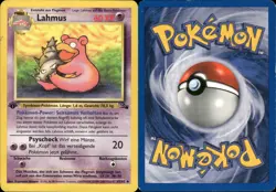 Pokemon - Fossil - 1999 - Lahmus - Deutsch - EXC - 43/62 -1 .Edition - Image 1