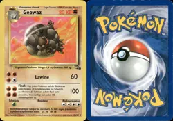 Pokemon - Fossil - 1999 - Geowaz - Deutsch - EXC - 36/62 - Image 1