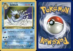 Pokemon - Fossil - 1999 - Golduck - Entoron - Englisch - NM - 35/62 1 Edition - Image 1