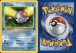 Pokemon - Fossil - 1999 - Tentacha - Deutsch - EXC - 56/62 - 1.Edition - Image 1