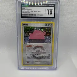 CGC 10 Ditto EX Fire Red & Leaf Green 4/112 Reverse Holo Pokemon Card - Image 1