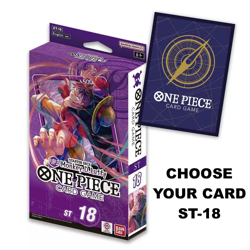 One Piece Starter Deck 18 PURPLE Monkey D Luffy - Choose your Card Singles ST-18 - Image 1