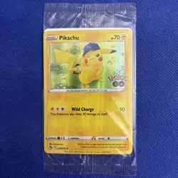 Pokemon GO Prerelease Pikachu Holo Foil Promo Card 028/078 Sealed - Image 1