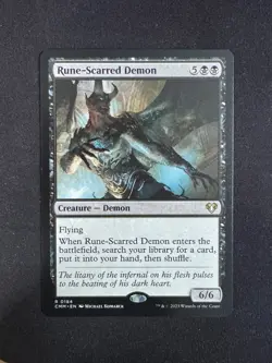 Rune-Scarred Demon - Commander Masters (Magic) - Image 1