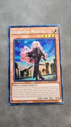 Yugioh x1 Exosister Martha MP23-EN127 Prismatic Secret Rare 1st Ed NM - Image 1