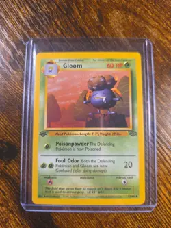 Gloom 37/64 1st Edition Jungle Pokemon Card WOTC Uncommon Vintage LP - Image 1