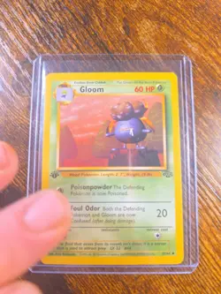 Gloom 37/64 1st Edition Jungle Pokemon Card WOTC Uncommon Vintage LP - Image 2