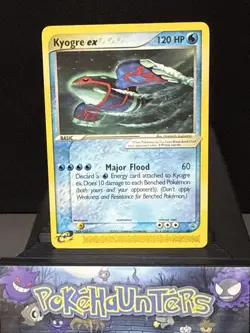Pokemon Card Kyogre ex 001 Nintendo Power Magazine Black Star Promo Non Holo LP - Image 1