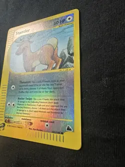 Pokemon TCG Card E Series Skyridge Stantler 102/144 Reverse Holo E Reader - Image 4