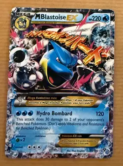 Pokemon TCG Mega M Blastoise EX Holo Card 30/146 Ultra Rare 2016 XY - Image 1