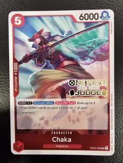 One Piece Card Game - Chaka OP05-008 Promo Judge ENG - Image 1