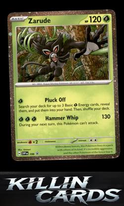 Zarude - 199 (Cosmos Holo) 199 Pokemon Holo Rare SV: Scarlet & Violet Promo Card - Image 1