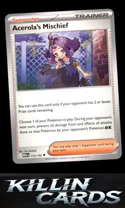 Acerola's Mischief - 113/132 113/132 Pokemon Uncommon ME01: Mega Evolution Card - Image 1