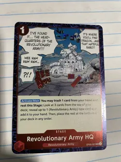 One Piece card PRB-02 OP05-021 Revolutionary Army HQ UC Foil The Best vol.2 - Image 2