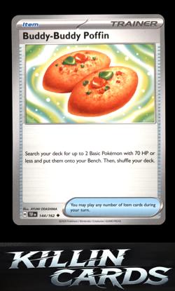Buddy-Buddy Poffin 144/162 Pokemon Uncommon SV05: Temporal Forces Card NM - Image 1
