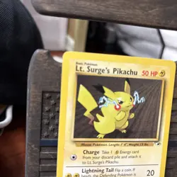 Pokemon Card - Lt. Surge's Pikachu Gym Heroes 1st Edition 81/132 Nice NM!! - Image 2