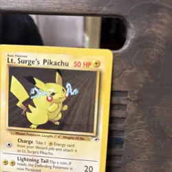 Pokemon Card - Lt. Surge's Pikachu Gym Heroes 1st Edition 81/132 Nice NM!! - Image 3