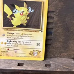 Pokemon Card - Lt. Surge's Pikachu Gym Heroes 1st Edition 81/132 Nice NM!! - Image 4