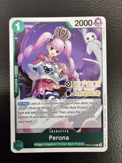 One Piece Card Game - Perona OP09-034 Promo Judge ENG - Image 1