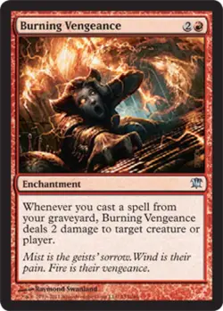 Burning Vengeance - Light Play MTG Innistrad - Image 1