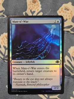 Man-o'-War FOIL Dominaria Remastered MTG Magic - Image 2