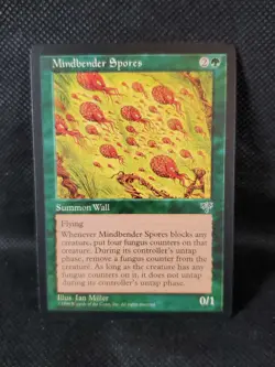 Mindbender Spores Mirage NM Green Rare MAGIC THE GATHERING MTG See Pics - Image 1