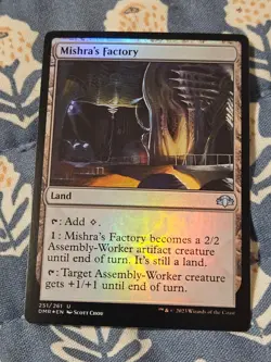 Mishra's Factory FOIL Dominaria Remastered MTG Magic - Image 1