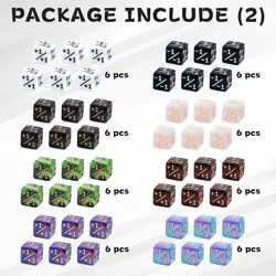 78 Pieces MTG Dice Set with Plus 1 Life Counter & Keyword Token Dice & Shield & - Image 3