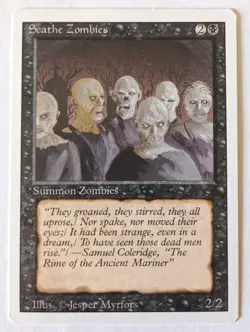 MTG MAGIC 1994 - SEATHE ZOMBIES - SUMMON ZOMBIES - REVISED EDITION - ENG - Image 1