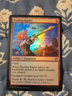Dueling Rapier FOIL Forgotten Realms MTG Magic - Image 1