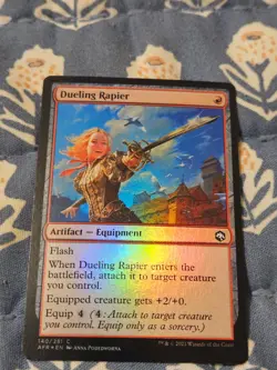 Dueling Rapier FOIL Forgotten Realms MTG Magic - Image 2