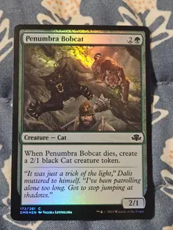 Penumbra Bobcat FOIL Dominaria Remastered MTG Magic - Image 1